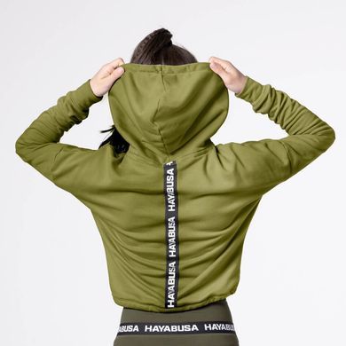Женская толстовка Hayabusa Women&rsquo;s Cozy Fleece Cropped Hoodie, Зелёный, S