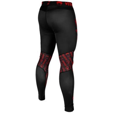 Компрессионные штаны Venum Logos Tights Black Red, Черный-Красный, XS