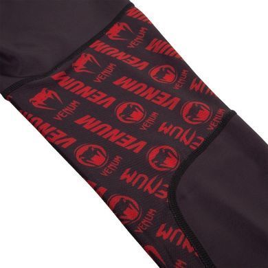 Компрессионные штаны Venum Logos Tights Black Red, Черный-Красный, XS