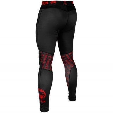 Компрессионные штаны Venum Logos Tights Black Red, Черный-Красный, XS