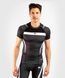 Рашгард з коротким рукавом Venum Nogi 3.0 Short Sleeves Rashguard Black White, Чорний, XS