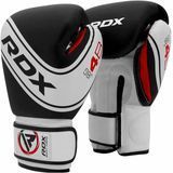 Детские боксерские перчатки RDX 4B Robo Kids Boxing Gloves White Black, 4 oz