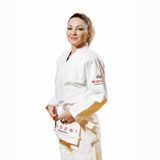 Біле кімоно для дівчат/жінок, джиу-джитсу, TM BUDOGI, зріст 160 см, щільність 450 гр/м.кв.