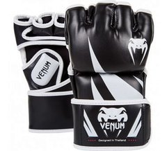 Перчатки MMA Venum Challenger Черные с белым, S, S