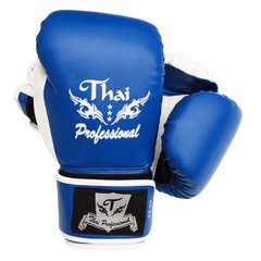 Боксерские перчатки Thai Professional BG8 Синие, 12oz, 12oz