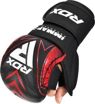 Рукавиці для MMA RDX Shooter IMMAF-1 Red, XL