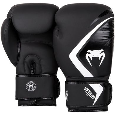 Боксерские перчатки Venum Contender 2.0 Черные с белым, 12oz, 12oz