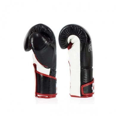 Боксерские перчатки Fairtex BGV6 Angular Sparring Boxing Gloves Black White Red, 14 oz