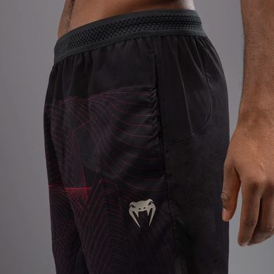 Спортивні шорти Venum G-Fit Air Men's Training Shorts Deep Black Fire Red, Чорний, M