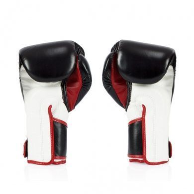 Боксерские перчатки Fairtex BGV6 Angular Sparring Boxing Gloves Black White Red, 14 oz