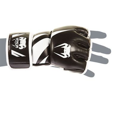 Перчатки MMA Venum Challenger Черные с белым, S, S