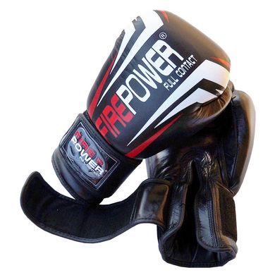 Боксерские перчатки Firepower FPBG12 Черные, 12oz, 12oz