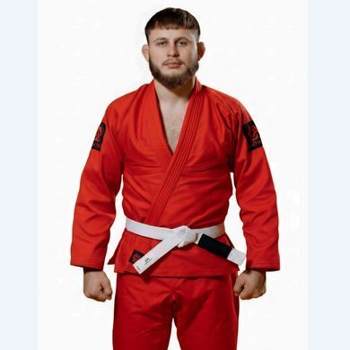 Кімоно для джиу - джитсу червоне, TM "Kintayo", 190 зріст, щільність 450 гр/м.кв.