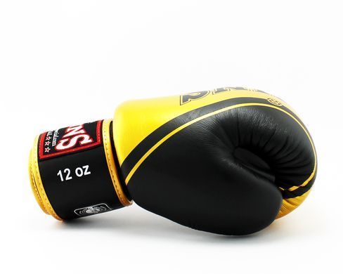 Боксерские перчатки Twins Fancy FBGVL3-TW4 Black Gold, 8 oz