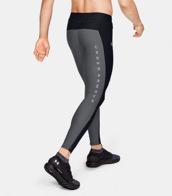 Беговые лосины Under Armour Qualifier Graphic Tights, Черный-Серый, S