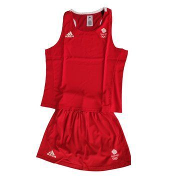 Жіноча форма для занять боксом Adidas Olympic Woman GBR | червона | ADIAIBA20TW\ADIAIBA20SKW