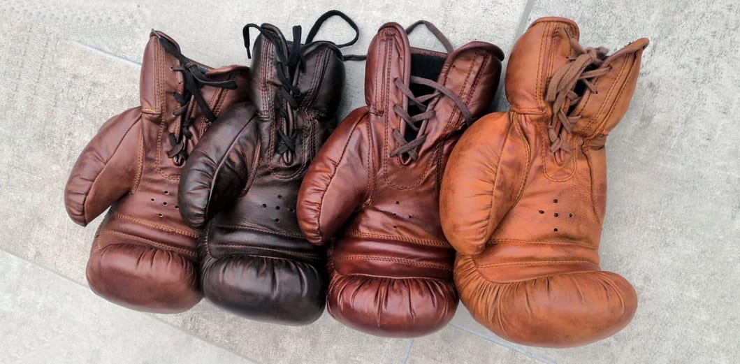боксерські рукавички з натуральної шкіри